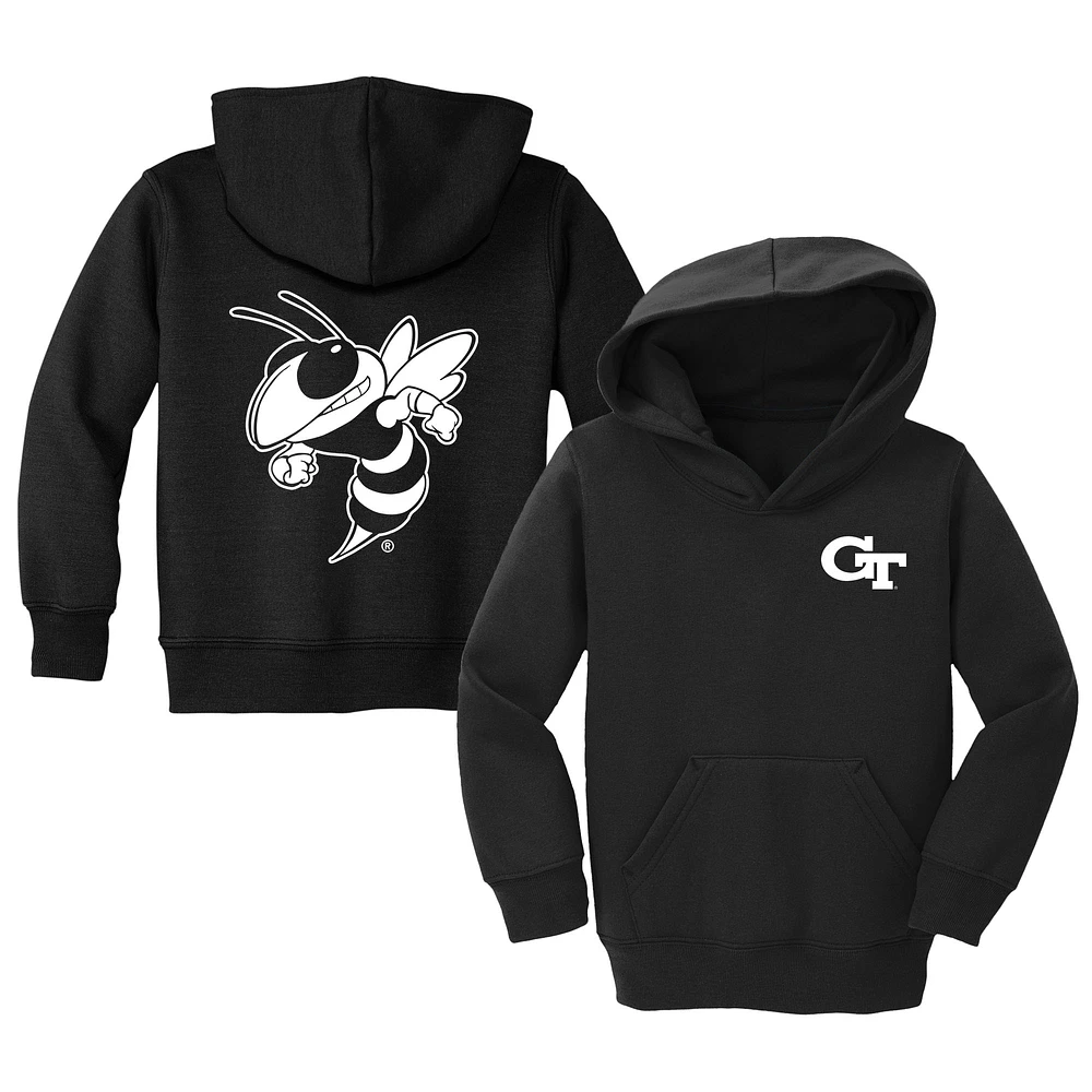 Toddler Chad & Jake Black Georgia Tech Yellow Jackets Logo Pullover Hoodie