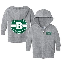 Toddler Chad & Jake Heather Gray Babson Beavers Logo Full-Zip Hoodie Jacket