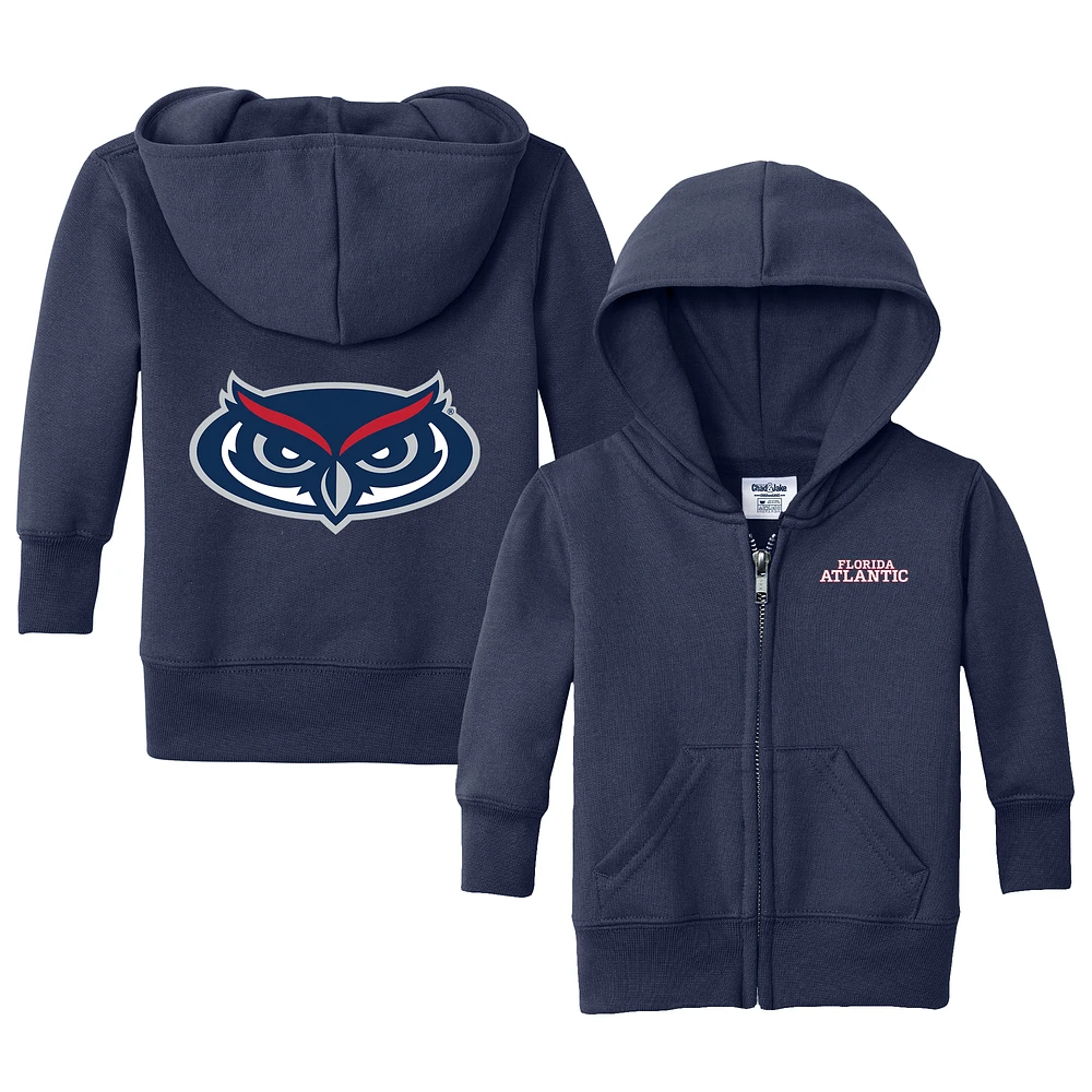 Toddler Chad & Jake Navy Florida Atlantic Owls Logo Full-Zip Hoodie Jacket