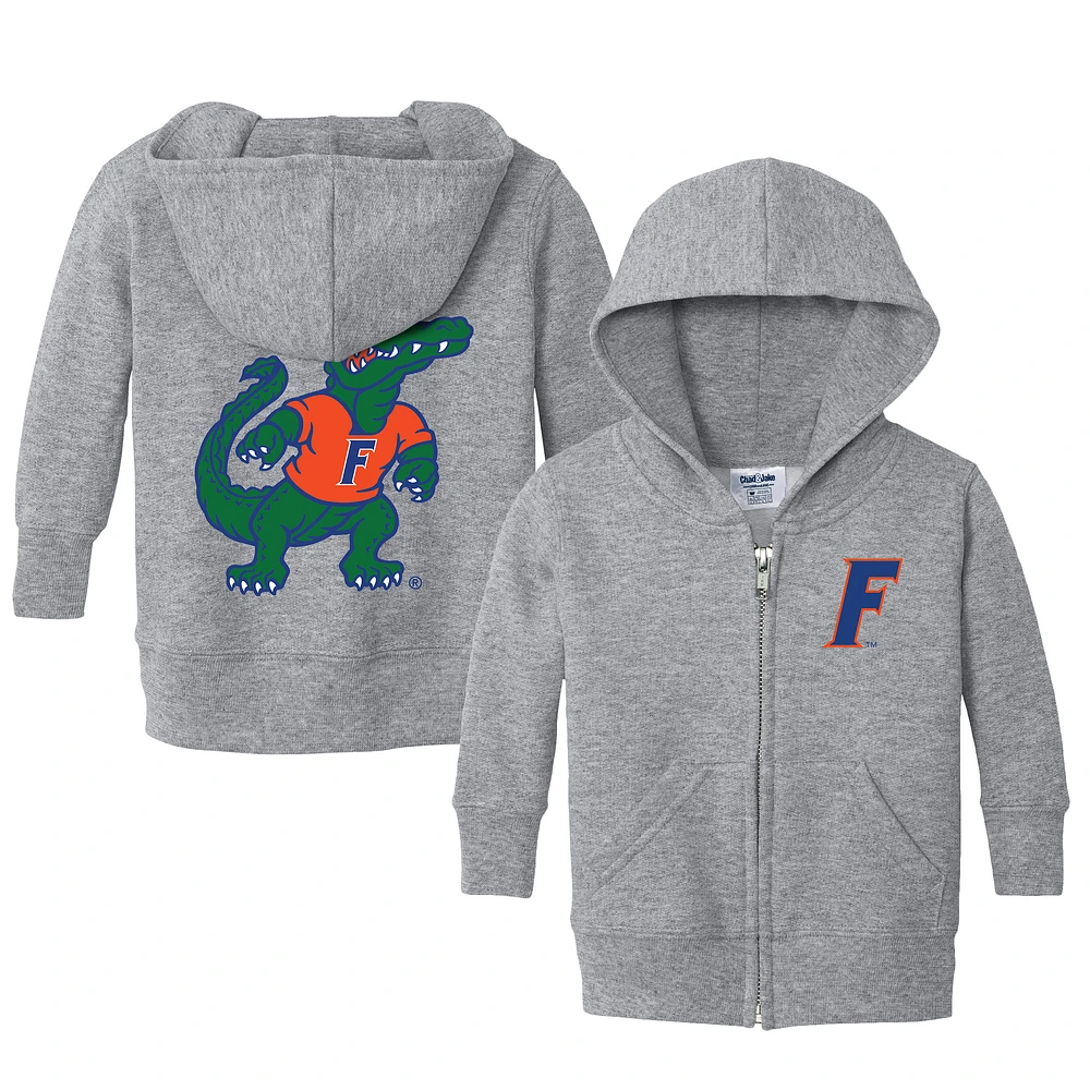 Toddler Chad & Jake Heather Gray Florida Gators Logo Full-Zip Hoodie Jacket