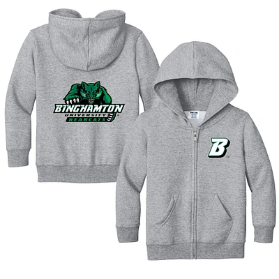 Toddler Chad & Jake  Heather Gray Binghamton Bearcats Logo Full-Zip Hoodie Jacket