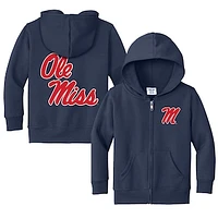 Toddler Chad & Jake Navy Ole Miss Rebels Logo Full-Zip Hoodie Jacket