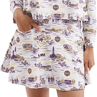 Women's Smith & Quinn White/Purple LSU Tigers Tailgate Collection Molly Skort