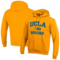 Men's Champion Gold UCLA Bruins Big 10 Powerblend Pullover Hoodie