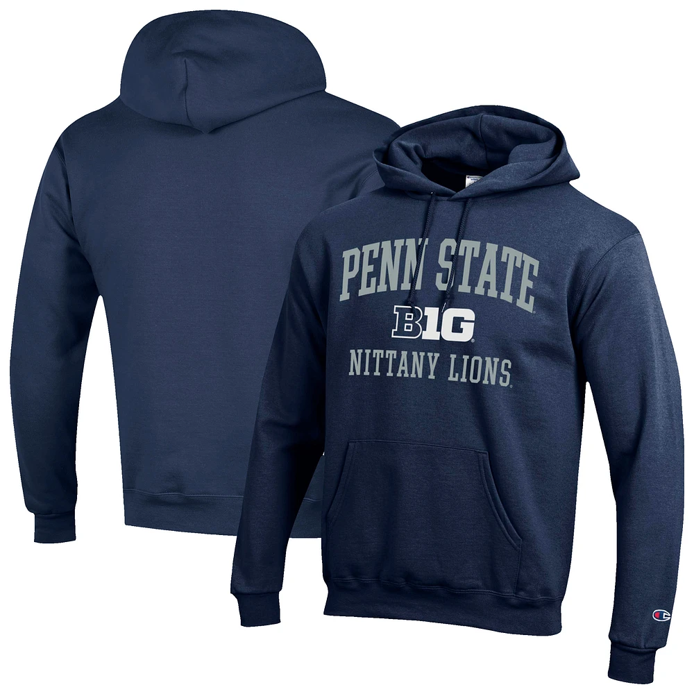 Men's Champion Navy Penn State Nittany Lions Big 10 Powerblend Pullover Hoodie
