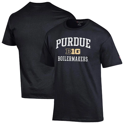 Men's Champion Black Purdue Boilermakers Big Ten T-Shirt