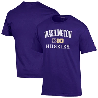 Men's Champion Purple Washington Huskies Big Ten T-Shirt