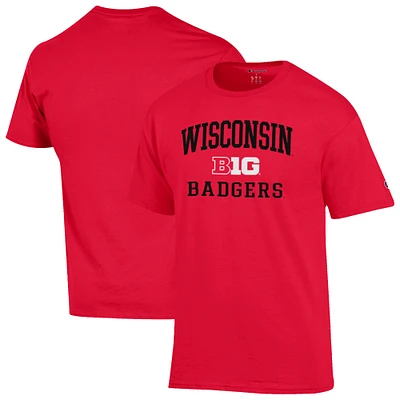 Men's Champion Wisconsin Badgers Big Ten T-Shirt