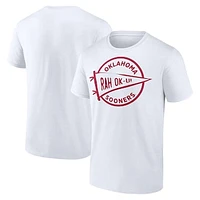 Men's Fanatics White Oklahoma Sooners Football Fan T-Shirt