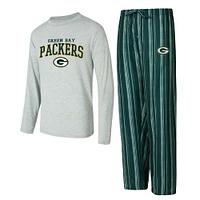 Men's Concepts Sport Green Bay Packers Petition Long Sleeve T-Shirt & Pants Sleep Set