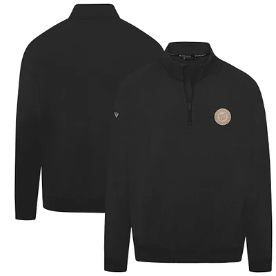 Men's Levelwear Black Washington Nationals Murray Quarter-Zip Sweatshirt