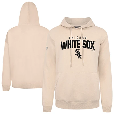 Men's Levelwear Khaki Chicago White Sox Podium Team Arch Pullover Hoodie