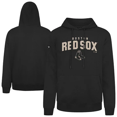 Men's Levelwear Black Boston Red Sox Podium Team Arch Pullover Hoodie