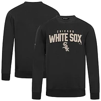 Men's Levelwear Black Chicago White Sox Zane Team Arch Pullover Sweatshirt