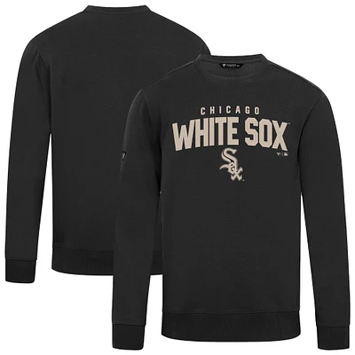 Men's Levelwear Black Chicago White Sox Zane Team Arch Pullover Sweatshirt