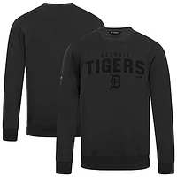 Men's Levelwear Black Detroit Tigers Zane Team Arch Pullover Sweatshirt