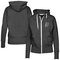 Women's Levelwear Black San Francisco Giants Gardinia Full-Zip Hoodie