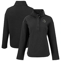 Women's Cutter & Buck Baltimore Ravens Hunts Point Eco Half-Snap Sweatshirt