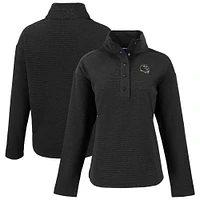 Women's Cutter & Buck Baltimore Ravens Hunts Point Eco Half-Snap Sweatshirt
