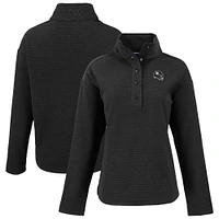 Women's Cutter & Buck Pittsburgh Steelers Hunts Point Eco Half-Snap Sweatshirt