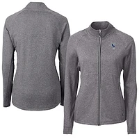 Women's Cutter & Buck Heather Black Indianapolis Colts Adapt Eco Knit Full-Zip Jacket