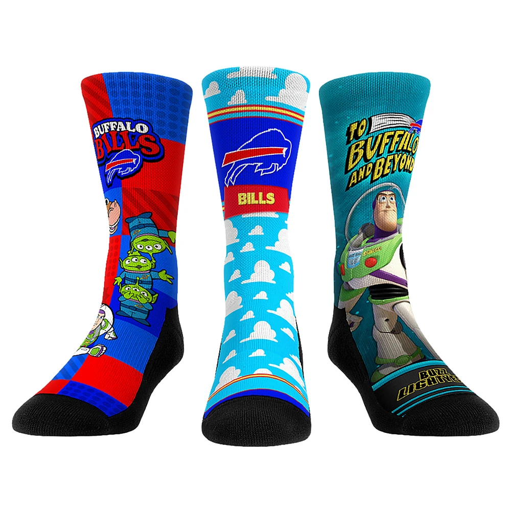 Unisex Rock Em Socks Buffalo Bills Toy Story 3-Pack Crew