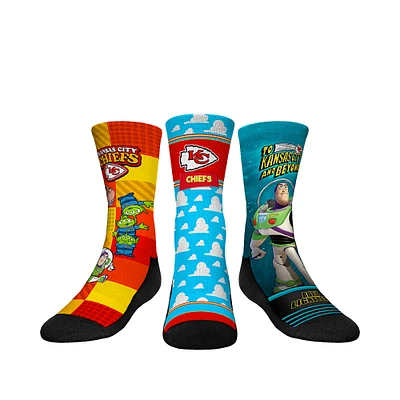 Youth Rock Em Socks Kansas City Chiefs Toy Story 3-Pack Crew