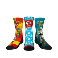 Youth Rock Em Socks Kansas City Chiefs Toy Story 3-Pack Crew