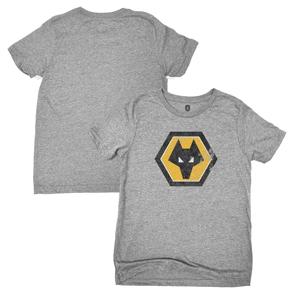 Youth 1863FC Heather Gray Wolverhampton Wanderers Color Badge T-Shirt