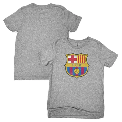 Youth 1863FC  Heather Gray Barcelona Color Badge T-Shirt