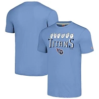 Unisex Homage Light Blue Tennessee Titans The NFL ASL Collection by Love Sign American Sign Language T-Shirt