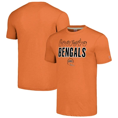 Unisex Homage Orange Cincinnati Bengals The NFL ASL Collection by Love Sign American Language T-Shirt