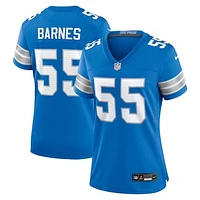 Women's Nike Derrick Barnes  Blue Detroit Lions Team Game Jersey