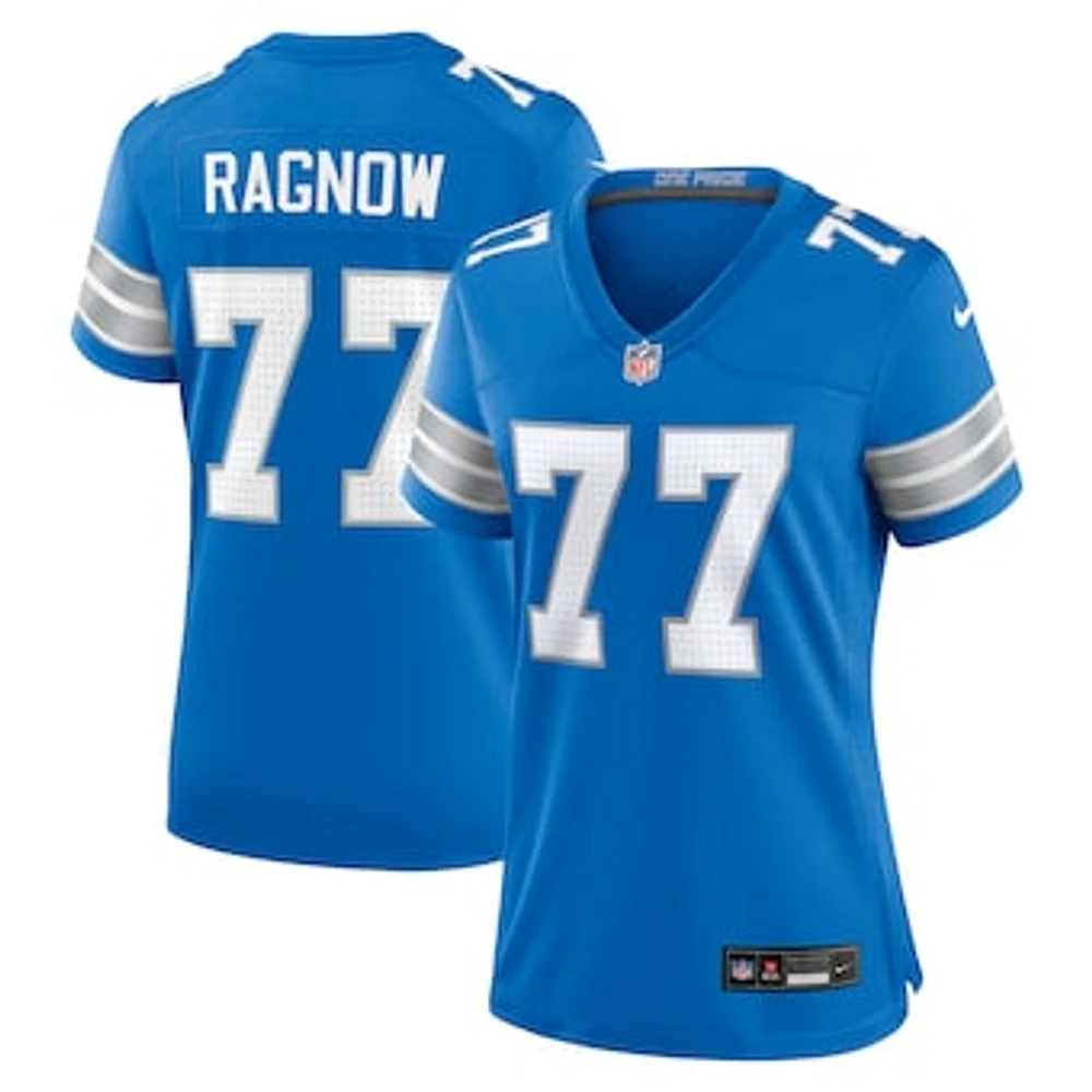 Women's Nike Frank Ragnow  Blue Detroit Lions Team Game Jersey