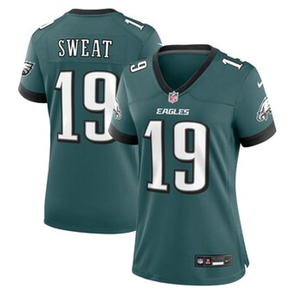 Women's Nike Josh Sweat Midnight Green Philadelphia Eagles Team Game Jersey