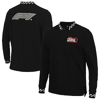 Unisex Black Formula 1 2024 Las Vegas Grand Prix Classic Long Sleeve Polo