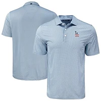 Men's Cutter & Buck Navy Los Angeles Dodgers  Pike Eco Diamond Dot Print Polo