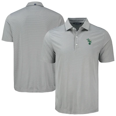 Men's Cutter & Buck Gray Athletics Forge Eco Fine Line Stripe Polo
