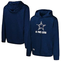 Men's Navy Dallas Cowboys Combine Authentic Classic Streak Fleece Pullover Hoodie