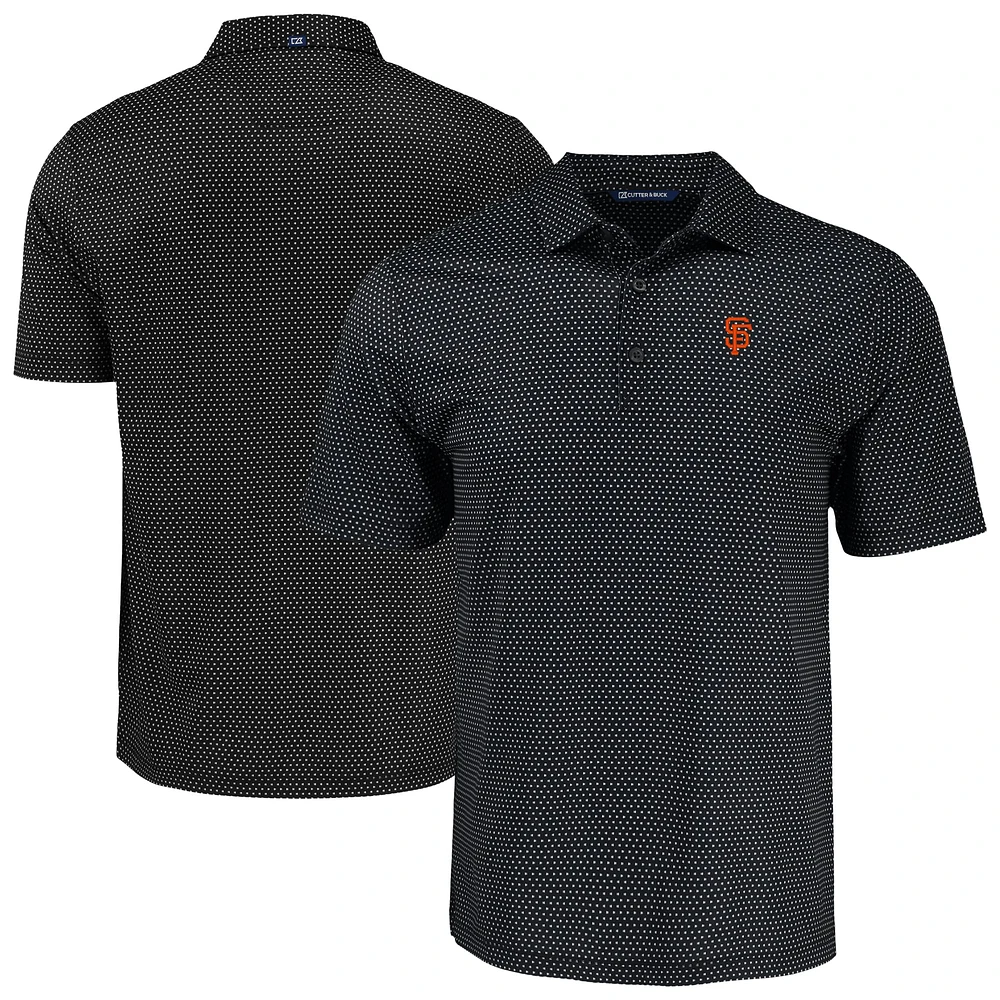 Men's Cutter & Buck San Francisco Giants Big Tall Pike Eco Shadow Check Print Polo