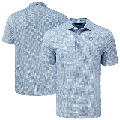 Men's Cutter & Buck Navy Pittsburgh Pirates Big Tall Pike Eco Diamond Dot Print Polo