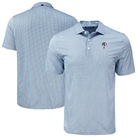 Men's Cutter & Buck Navy Philadelphia Phillies Big Tall Pike Eco Diamond Dot Print Polo