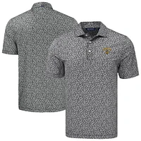 Men's Cutter & Buck Black Seattle Mariners Big Tall Pike Eco Flora Print Recycled Polo