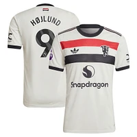 Men's adidas Originals Rasmus Højlund Cream Manchester United 2024/25 Third Authentic Jersey