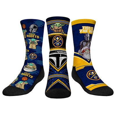 Youth Rock Em Socks  Denver Nuggets 3-Pack Crew