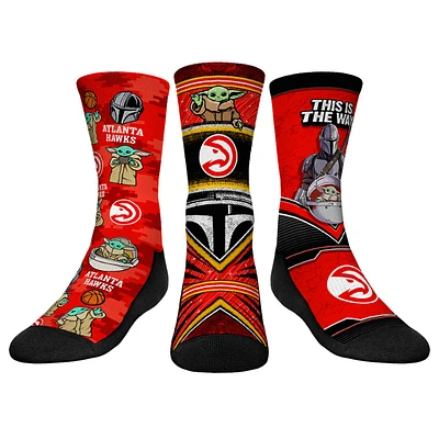 Youth Rock Em Socks  Atlanta Hawks 3-Pack Crew