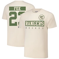 Men's Levelwear Adam Fox Khaki New York Rangers 2024 NHL Military Appreciation Richmond Delta Player Name & Number T-Shirt