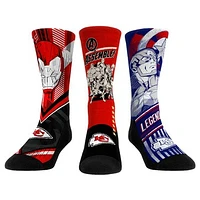 Unisex Rock Em Socks  Kansas City Chiefs 3-Pack Crew