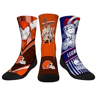 Youth Rock Em Socks  Cleveland Browns 3-Pack Crew