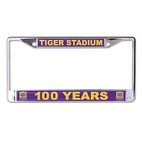 WinCraft LSU Tigers 100 Years Tiger Stadium Metal License Plate Frame